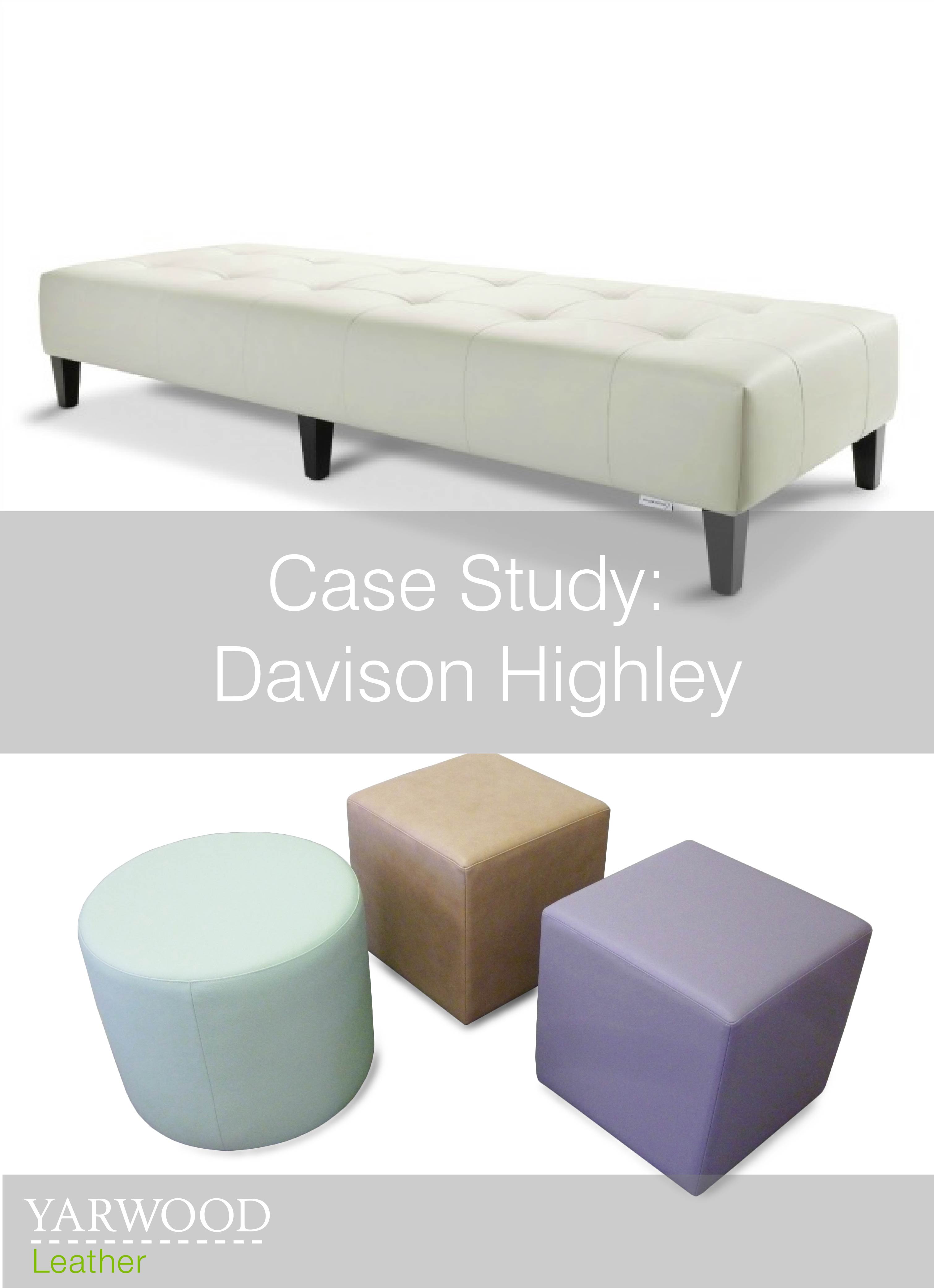 Soft seating for the office, upholstered in a variety of leathers, read about our work with Davison Highley
