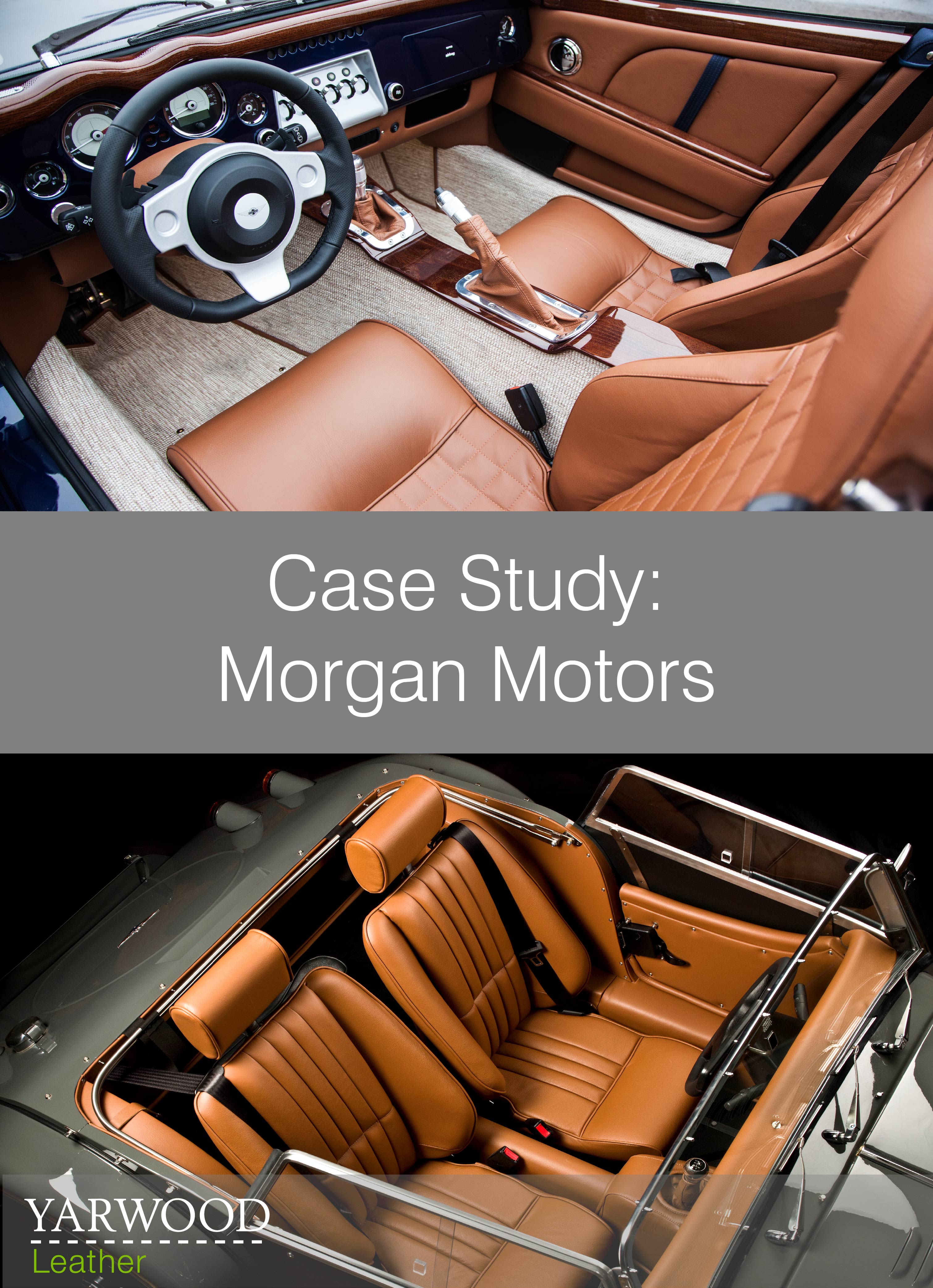 Fast cars with luxury leather, Yarwood Leather is the sole leather supplier to Morgan Motors