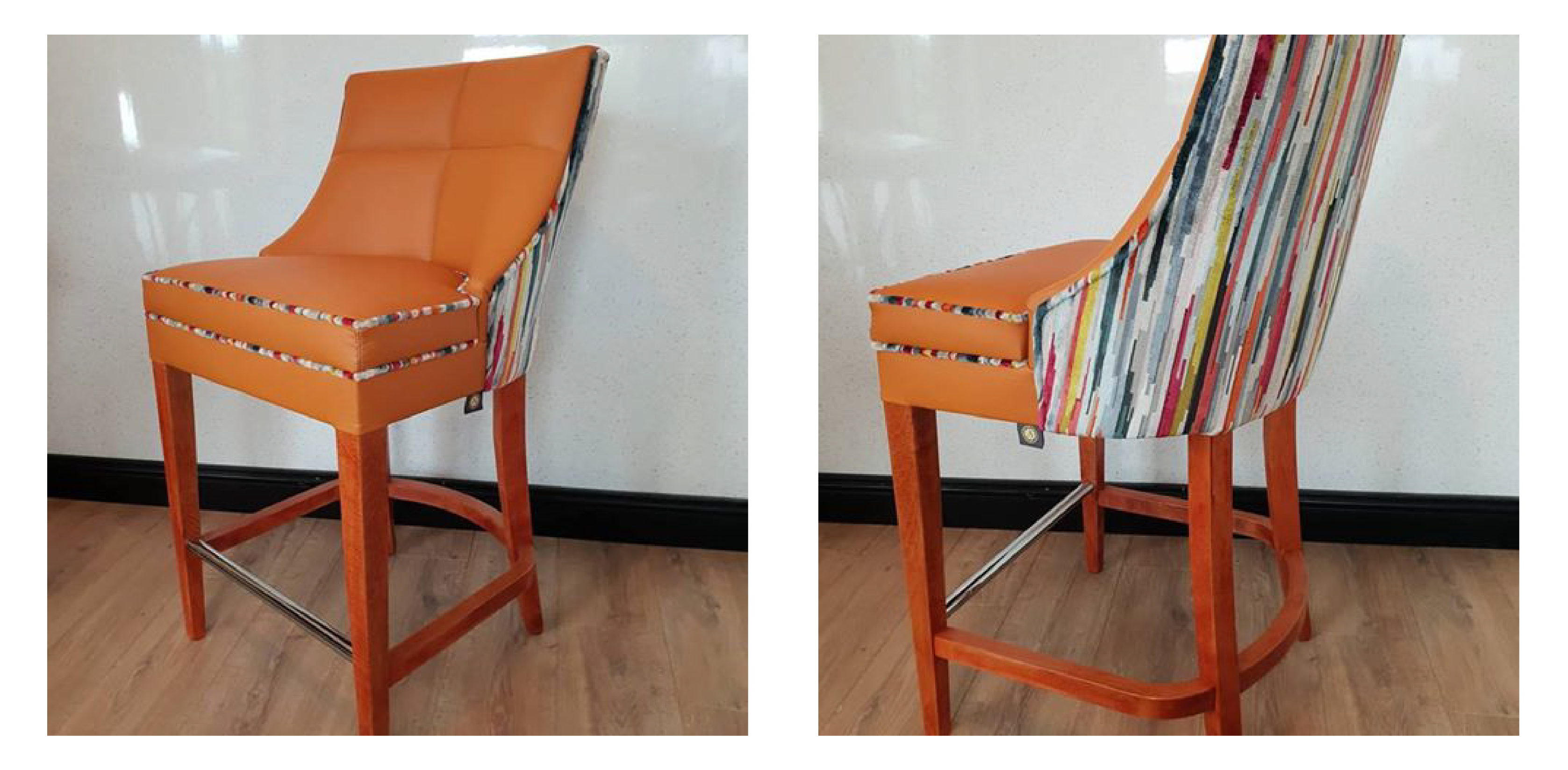 Seating using Yarwood Leather's Style leather in Burnt Orange
