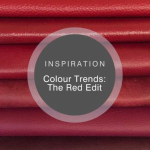 Red leather colour trend