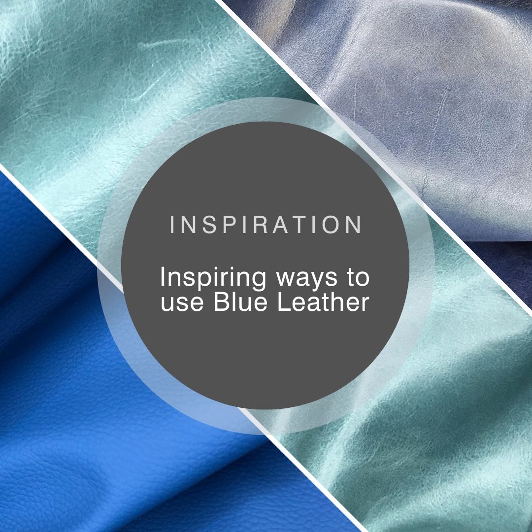 Inspiring ways to use blue leather